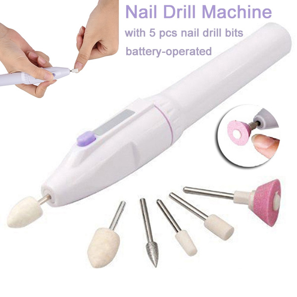 Amazon.com: MelodySusie Electric Nail Drill Kit, Portable Electric Nail File  Set for Acrylic Gel Nails, Professional Nail Drill Machine Efile Manicure  Pedicure Tools with Nail Drill Bits for Home Salon Use, Grey :